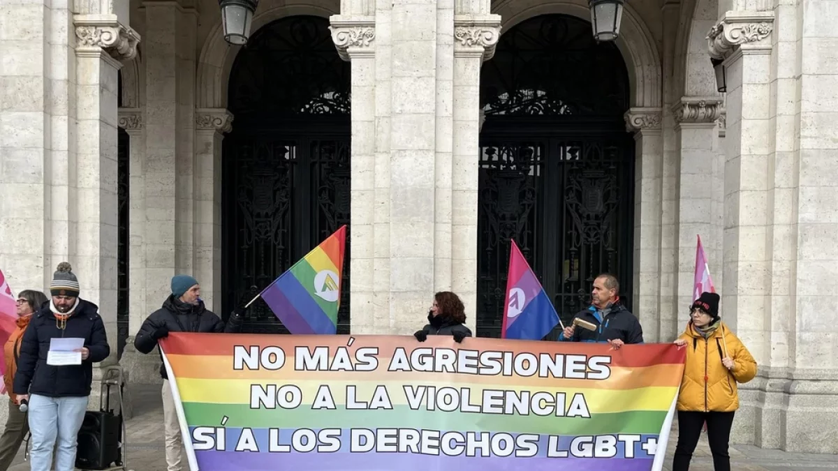 Manifestación en el Ayuntamiento de Valladolid