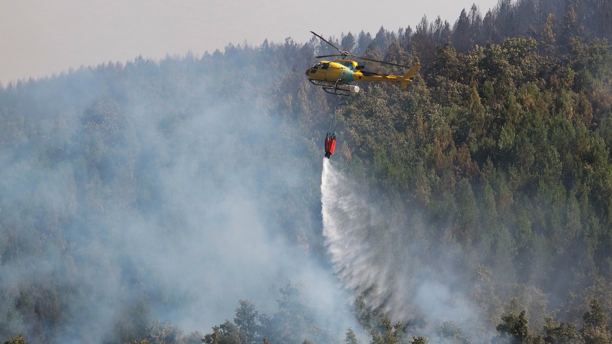 Incendio en Garaño (León).