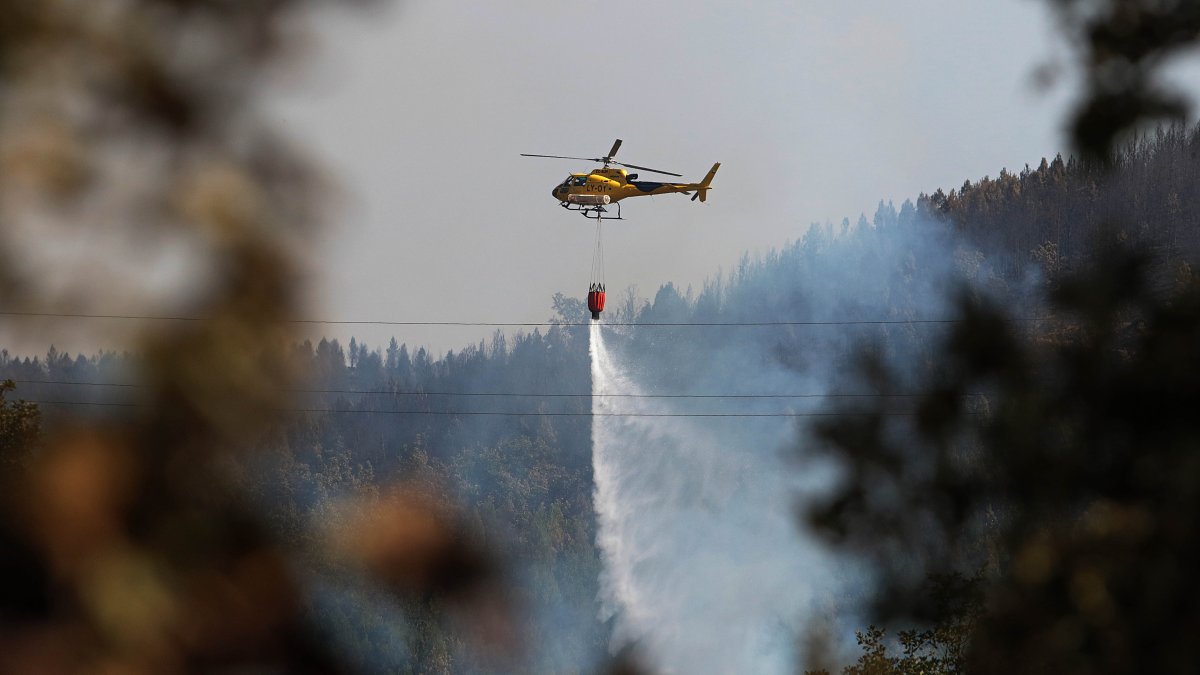 Incendio en Garaño en León, que se mantiene en nivel 2 de gravedad.