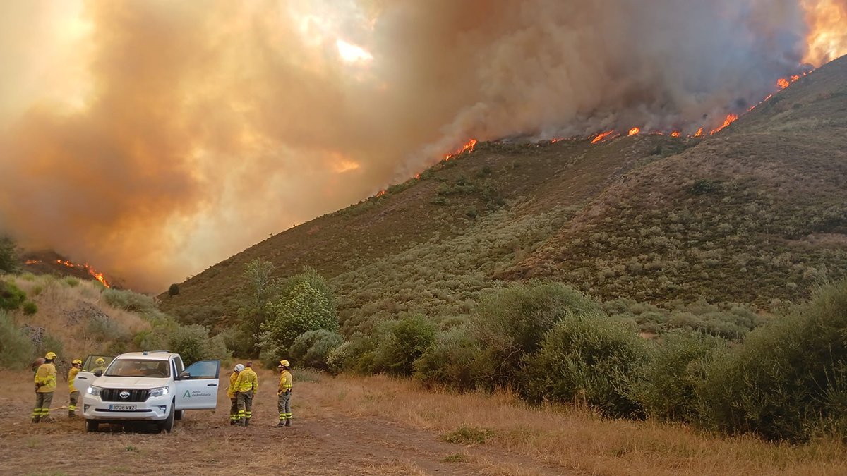 Imagen de archivo del incendio de Barniedo de la Reina (León)