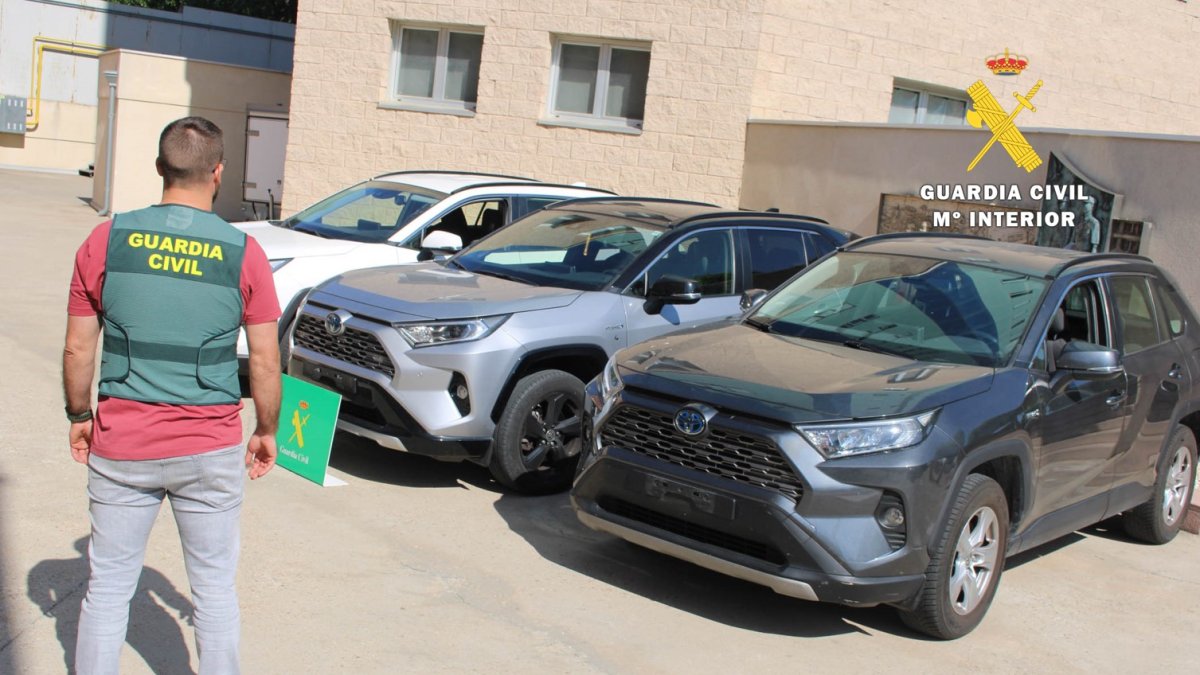 Operación 'Vecchia Ossa' por la que se desarticula en Burgos una red dedicada a la sustracción, manipulación y venta fraudulenta de vehículos