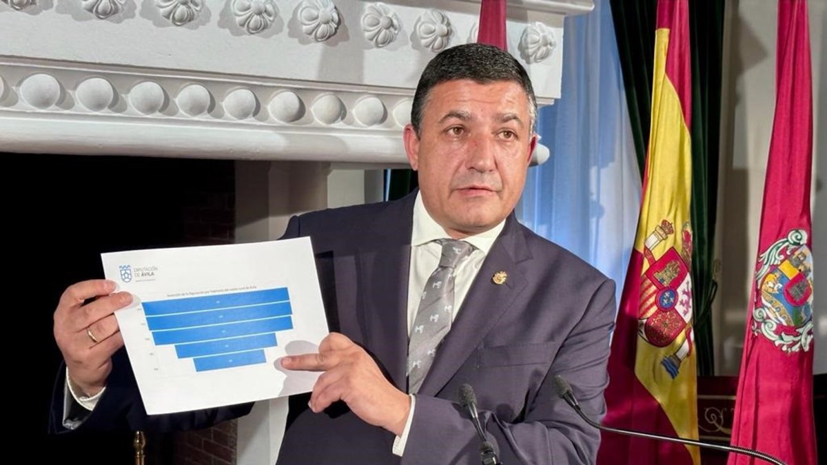 El presidente de la Diputación de Ávila, Carlos García.