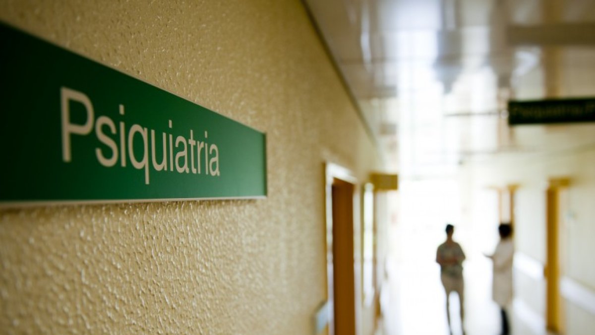 Consulta de psiquiatría en un hospital.