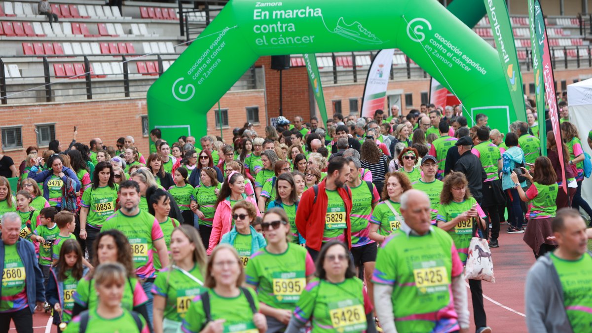 Marcha contra el cáncer en Zamora.