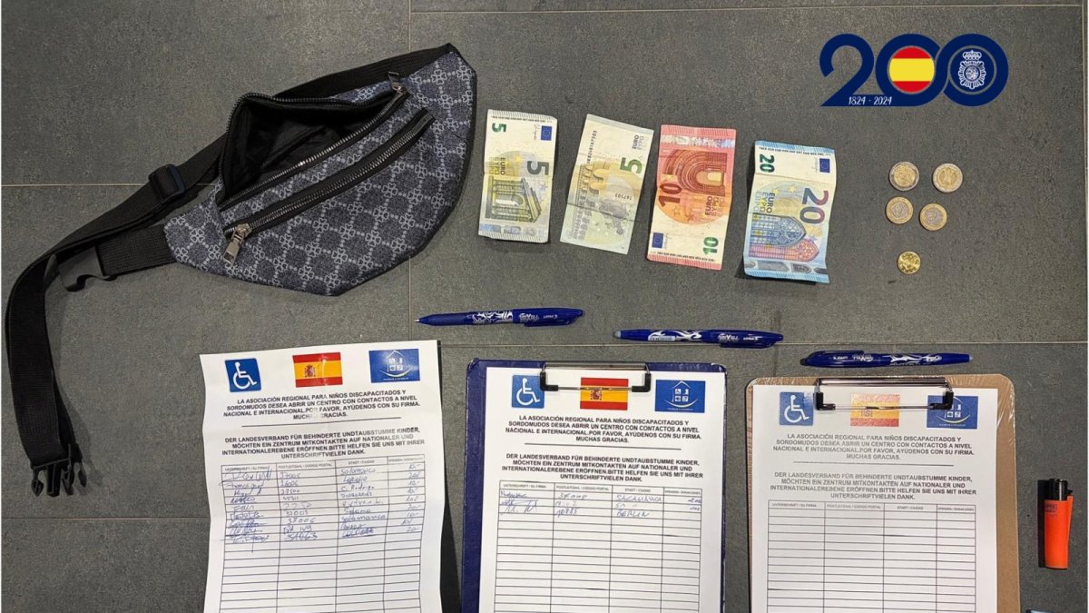 Material incautado por la Policía Nacional