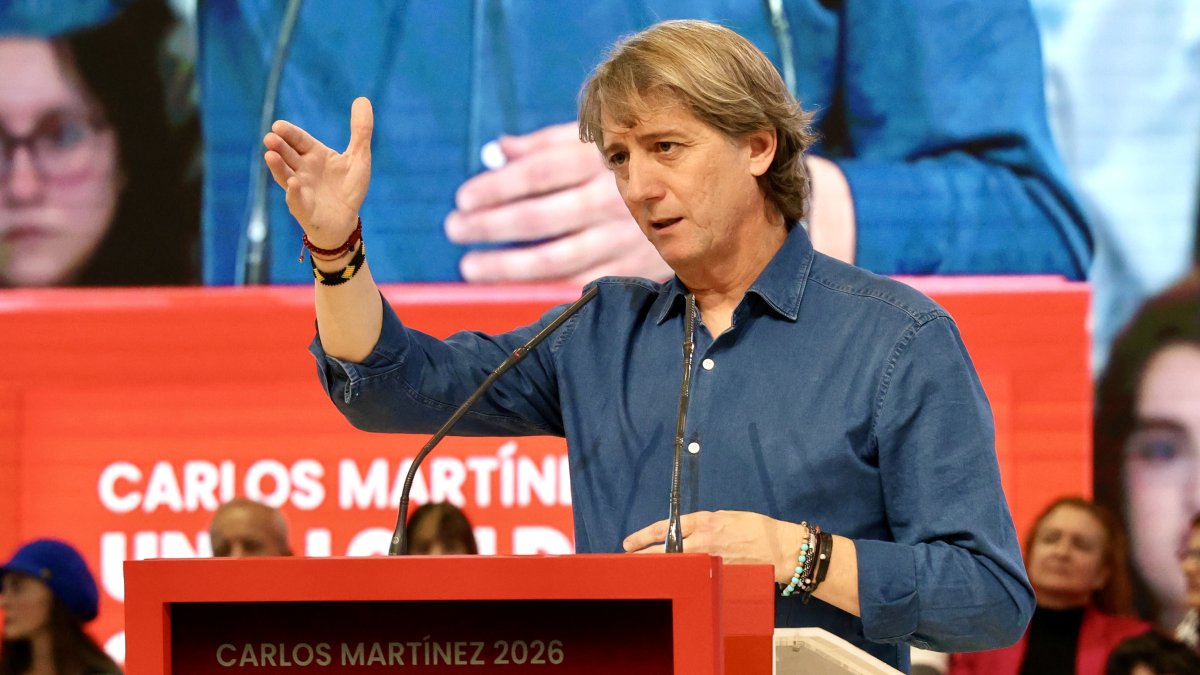 Carlos Martínez en su discurso en la clausura de las jornadas de León