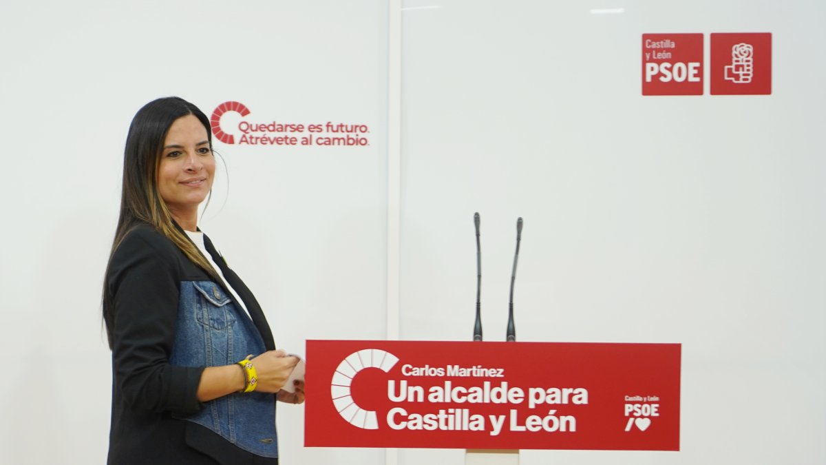 La vicesecretaria general del PSOE de Castilla y León y viceportavoz en las Cortes, Nuria Rubio
