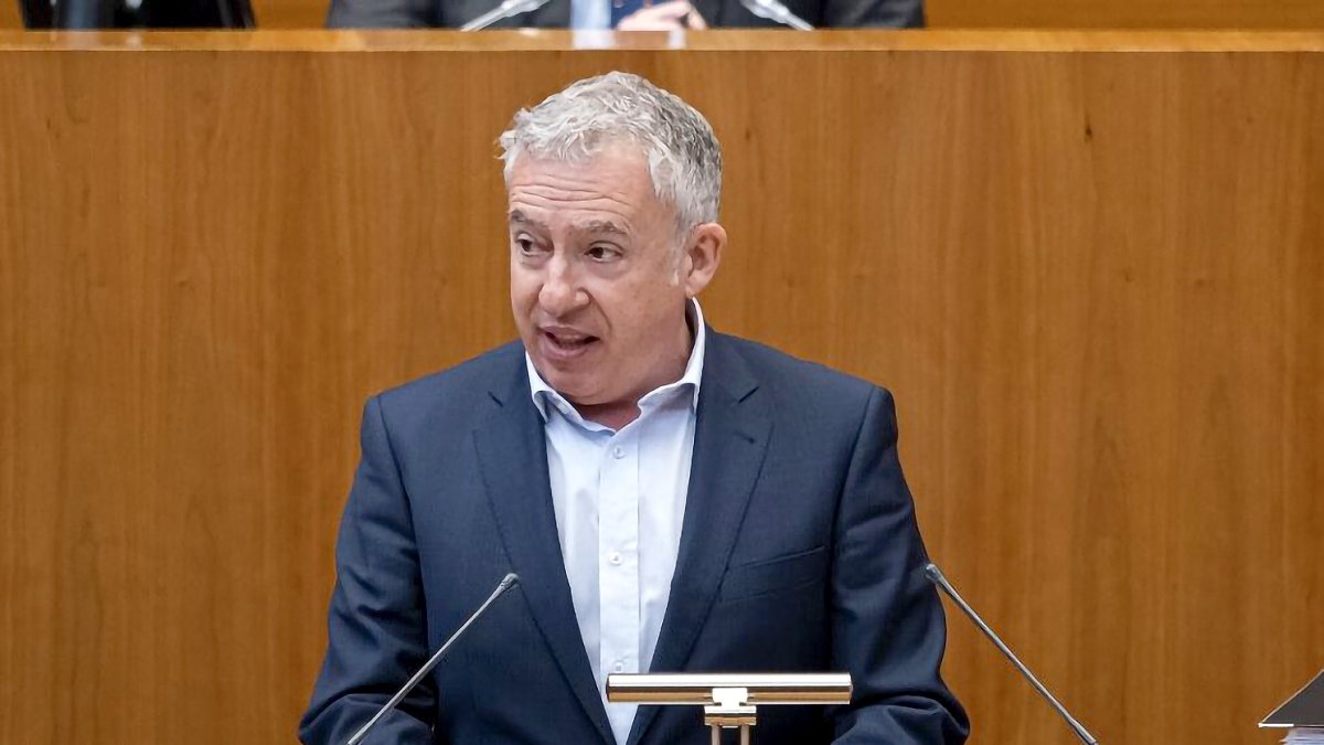 El procurador de Soria Ya Ángel Ceña interviene en las Cortes de Castilla y León.