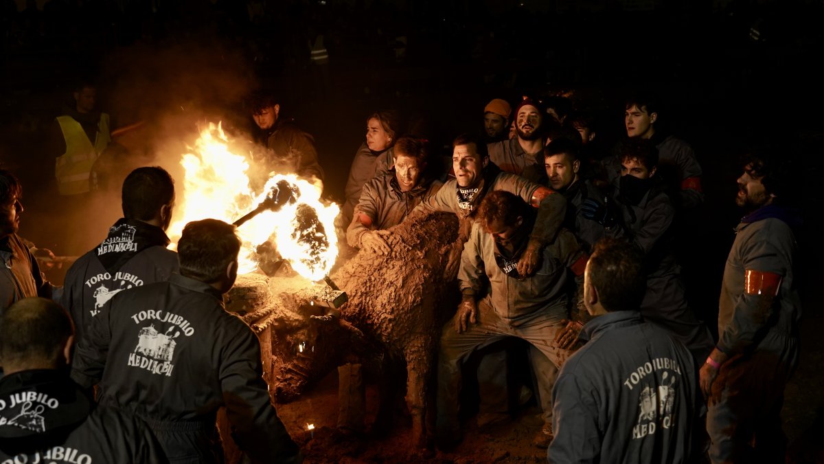 Medinaceli (Soria) celebra su Toro Jubilo en una imagen de archivo