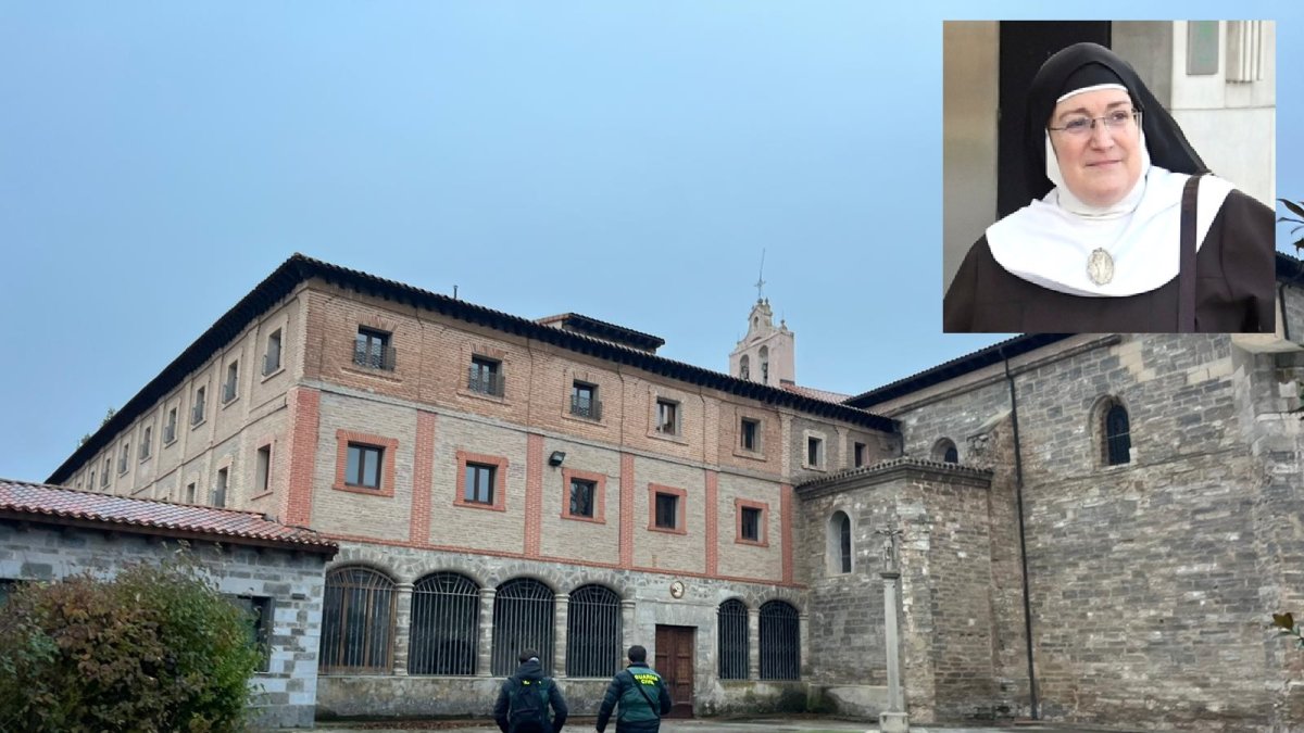 La Guardia Civil entrando en el Convento de Belorado en el momento del registro
