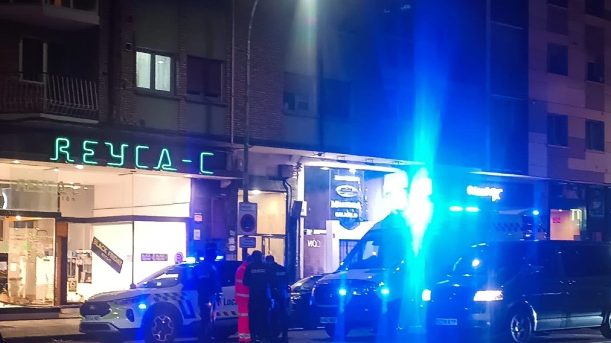 Lugar de la calle Vitoria donde producía el tiroteo en Burgos.