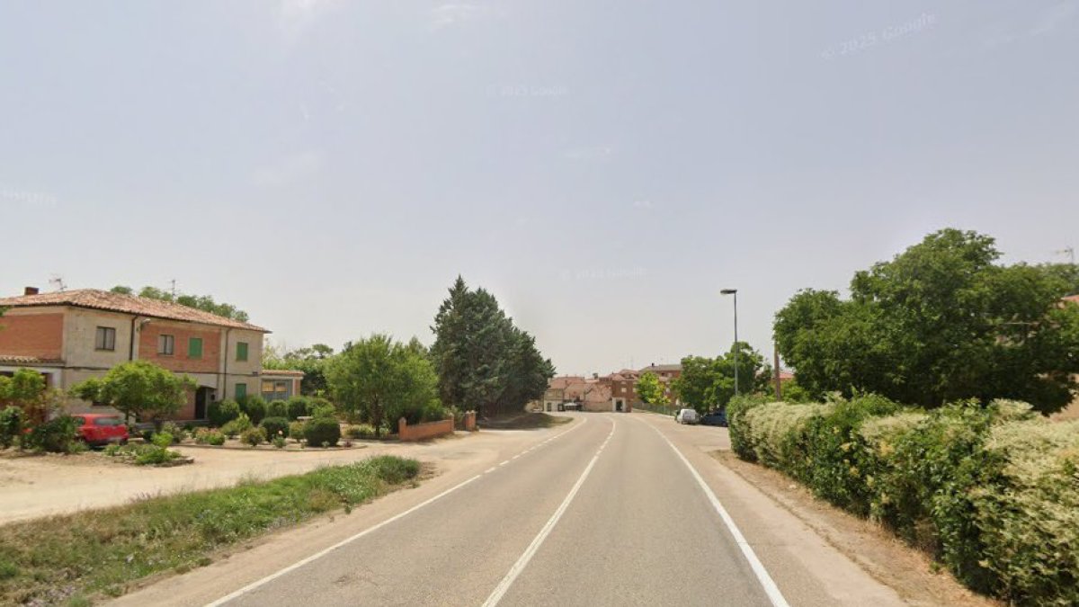 N-122 a la altura de Castrillo de la Vega