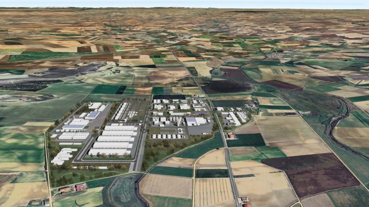 Recreación en vista aérea del ámbito del PRAT “Zamora Norte”