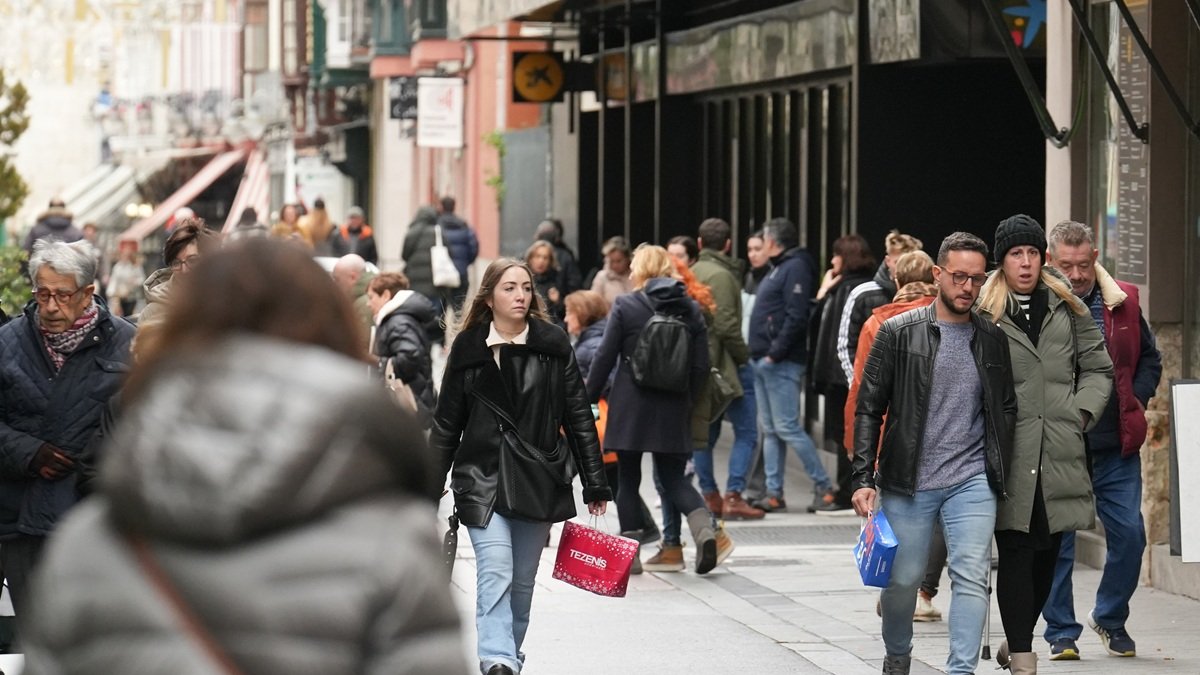 Calle comercial de Valladolid.