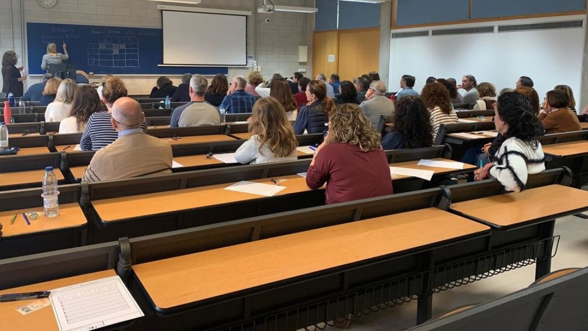 Examen de proceso selectivo de promoción interna, en una imagen de archivo