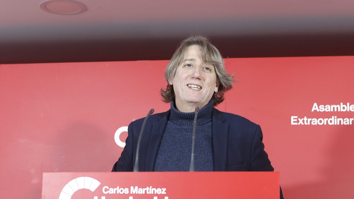 El secretario general del PSOE de Castilla y León y candidato a la Presidencia de la Junta, Carlos Martínez.