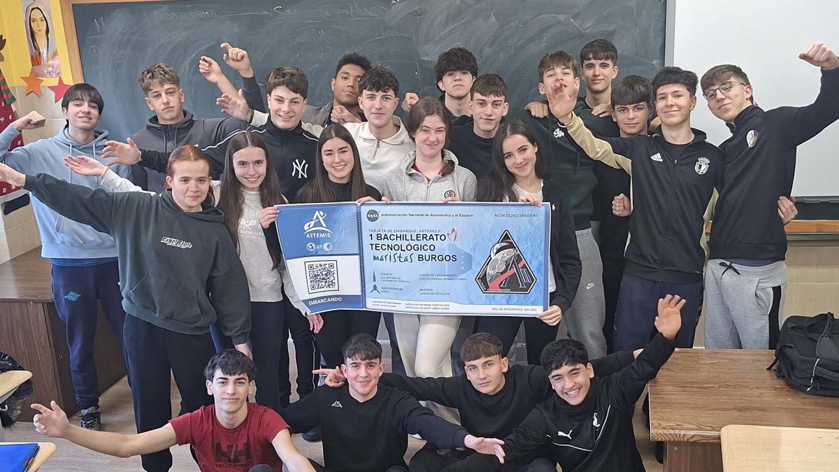 Alumnos del Bachillerato Tecnológico de Maristas en Burgos muestran su ‘tarjeta de embarque