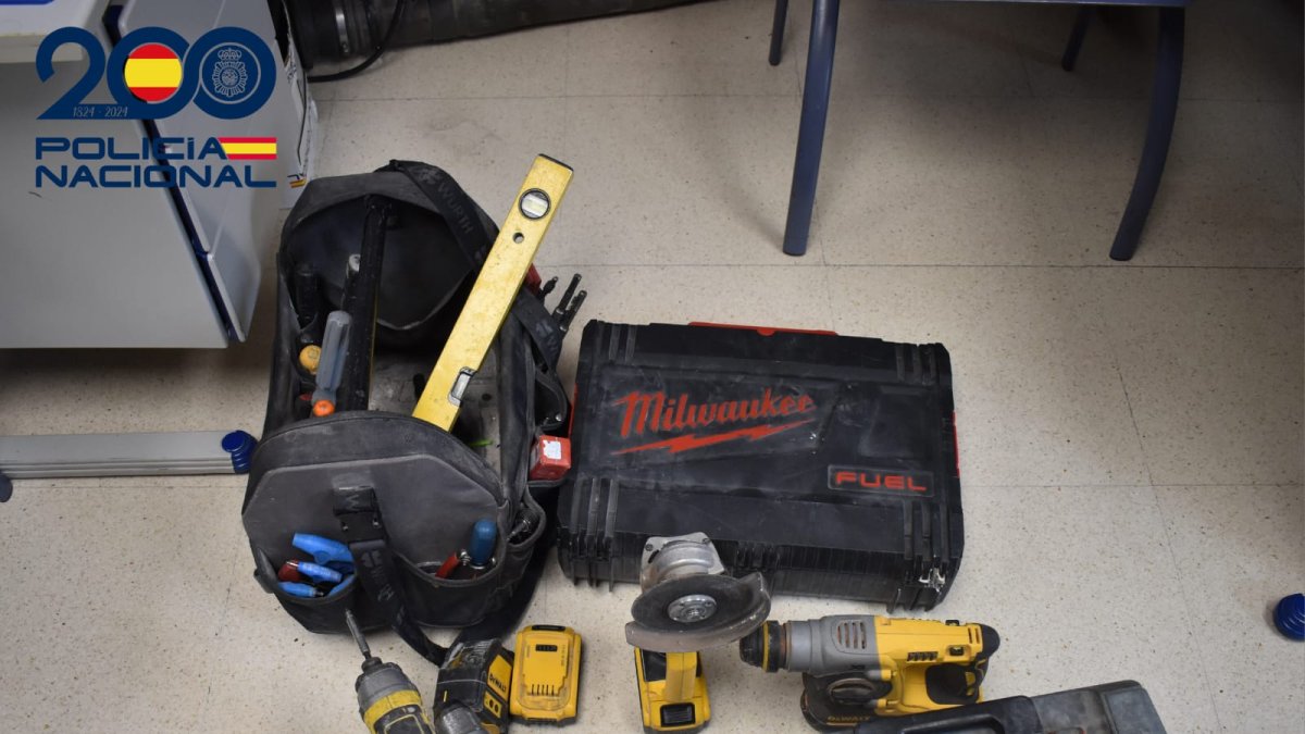 Herramientas de trabajo intervenidas en Ávila