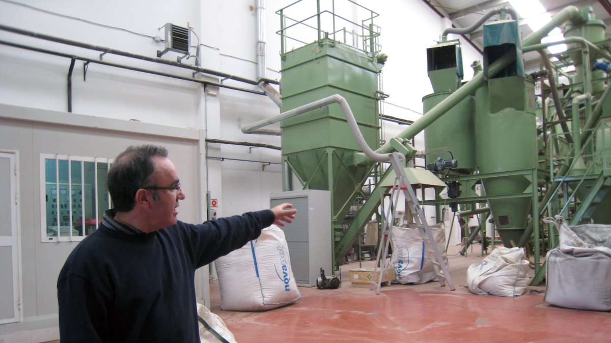 Planta de transformación de biomasa del Ceder de Lubia (Soria), en una imagen de archivo.