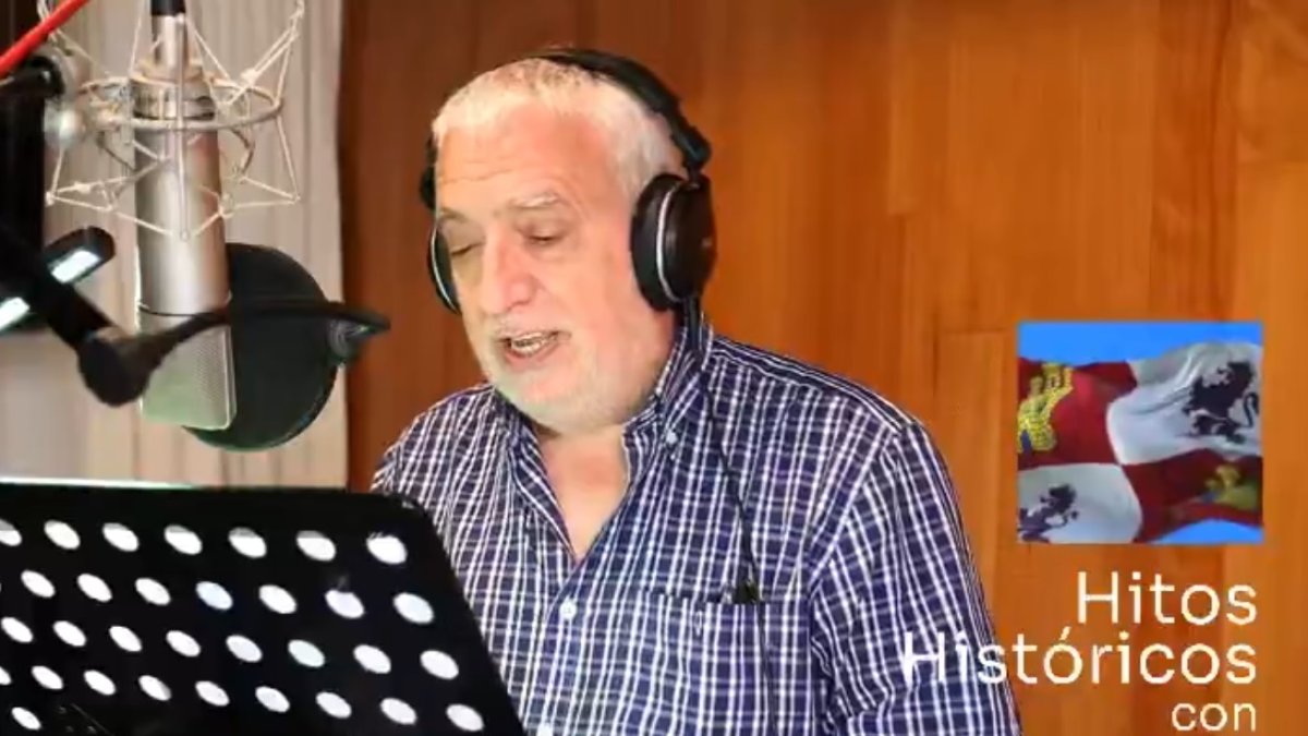 Leo Harlem durante la grabación de 'Castilla y León, mucha historia que contar'.