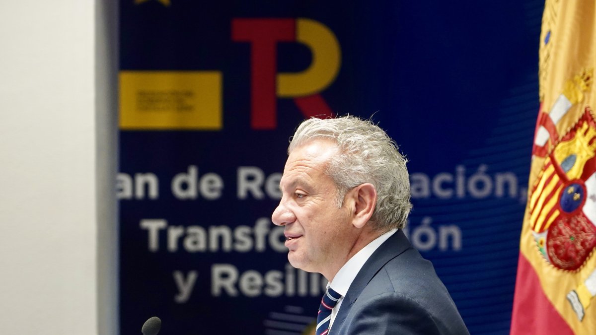 El delegado del Gobierno, Nicanor Sen, durante una comparecencia.