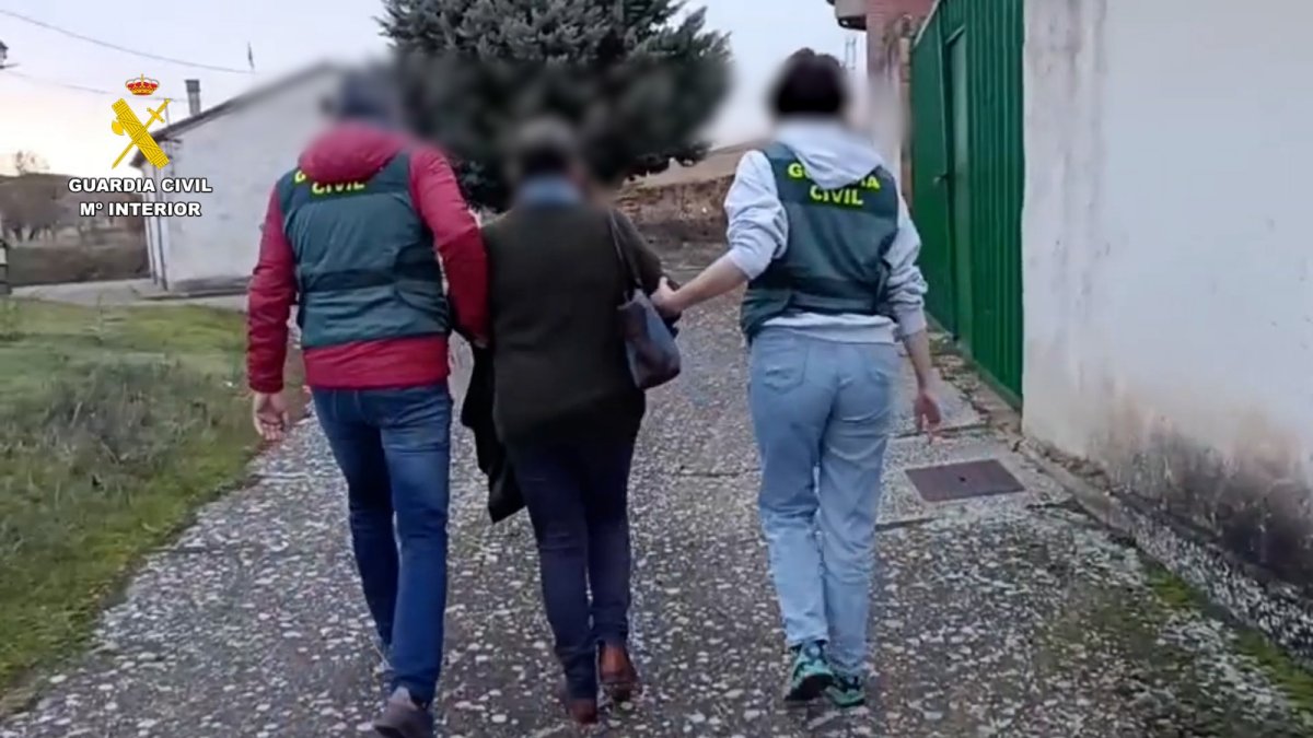Momento de la detención.