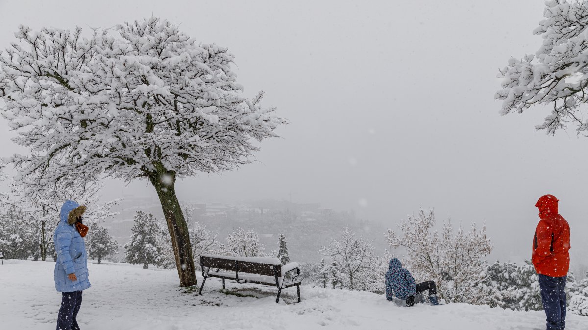 Nieve en Segovia, en una imagen de archivo.