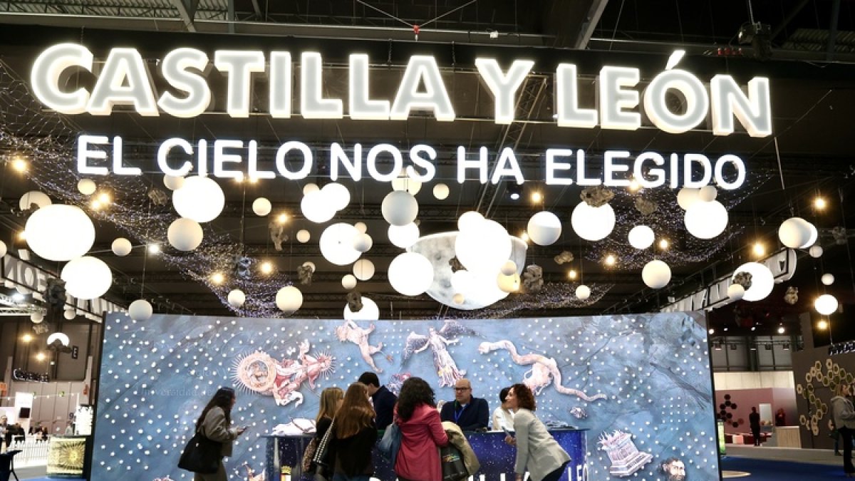Stand de Castilla y León,en la feria internacional de turismo (Fitur).