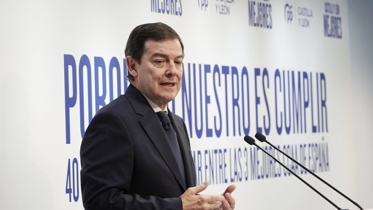 El presidente del Partido Popular de Castilla y León, Alfonso Fernández Mañueco.