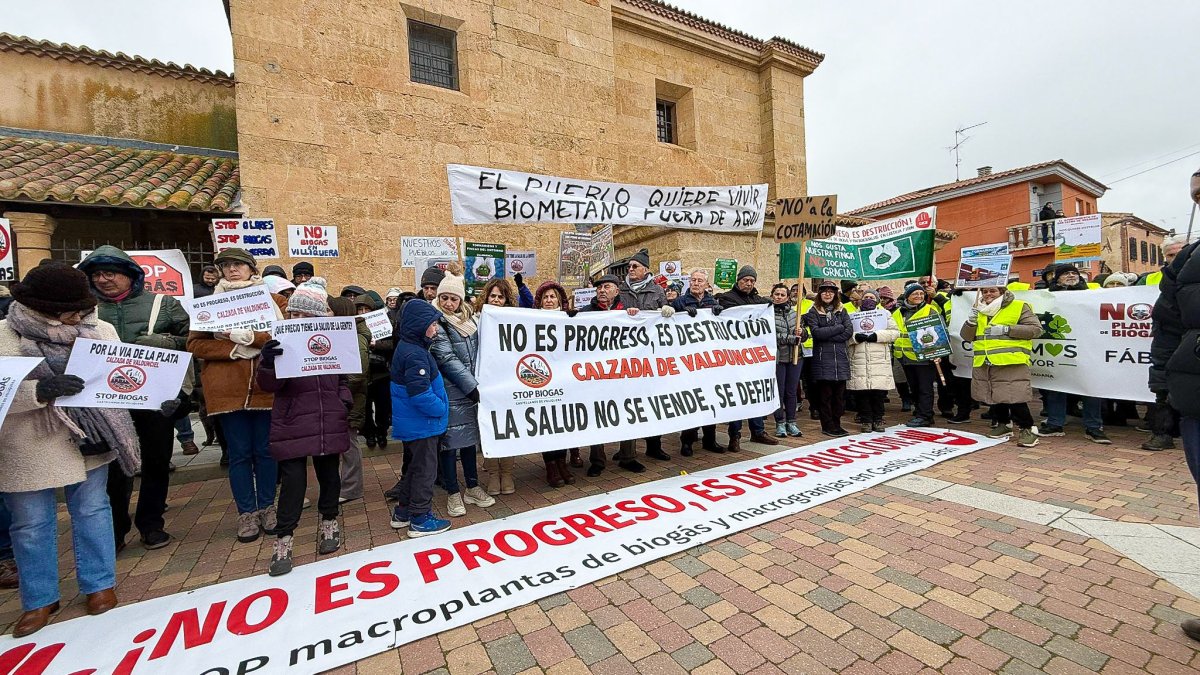 Nueva protesta de un pueblo de Salamanca contra una planta de biogás: "No es progreso, es destrucción"