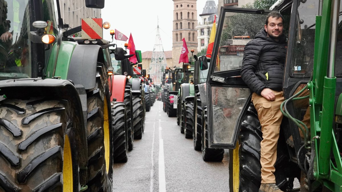 Tractorada contra Mercosur el pasado miércoles en León