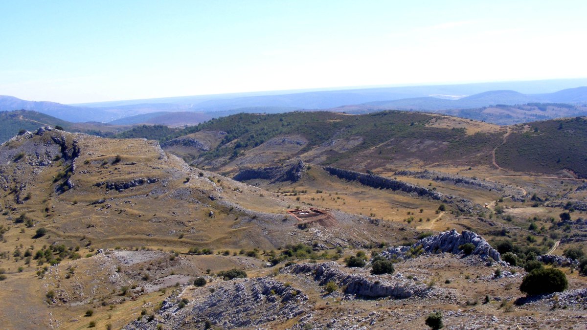 Poblado de La Edad del Hierro de la Peña del Castro, situado en el municipio de La Ercina, en la Montaña Oriental Leonesa.