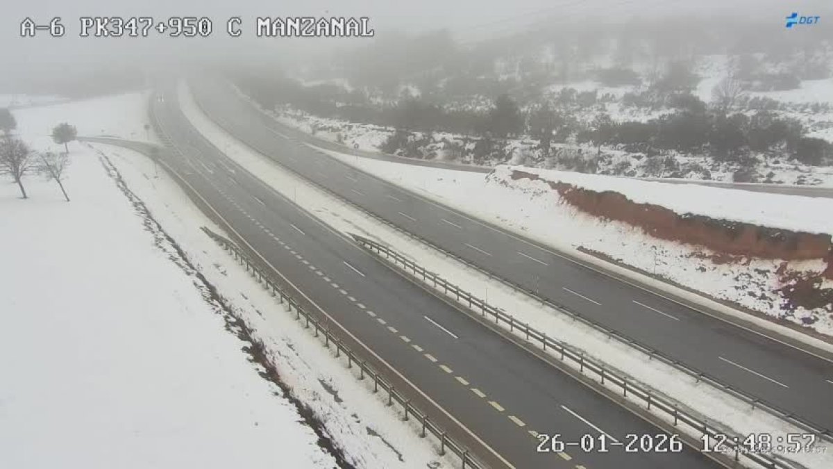 AP-6 en el kilómetro 347 en León