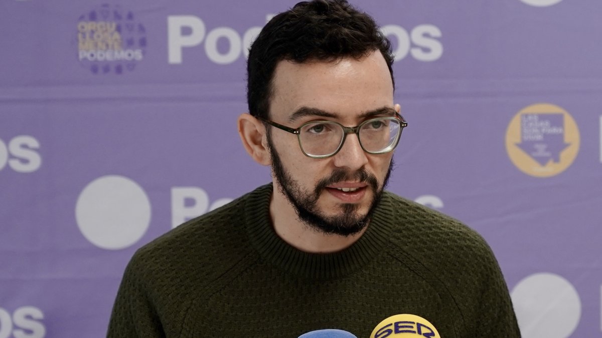 Miguel Ángel Llamas, coordinador de Podemos CyL, en una imagen de archivo.