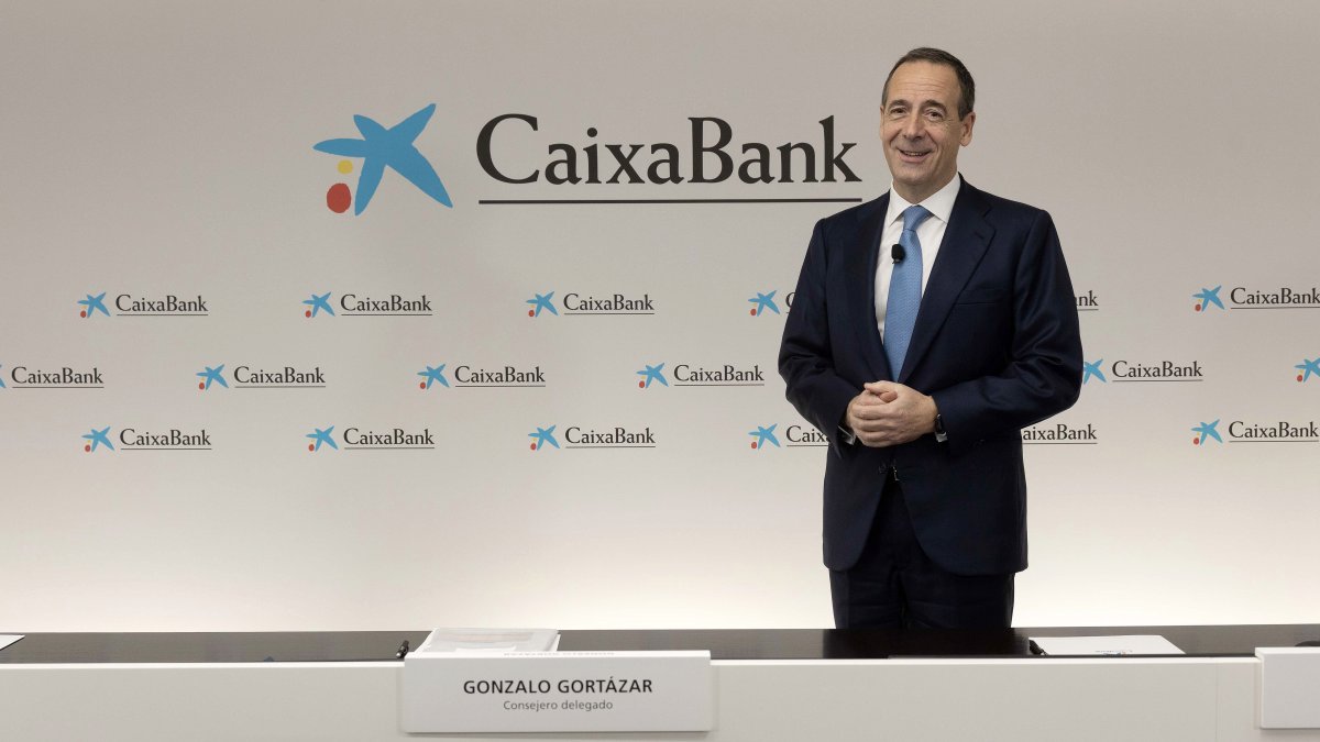 Gonzalo Gortázar, en la presentación de Resultados anuales CaixaBank 2025