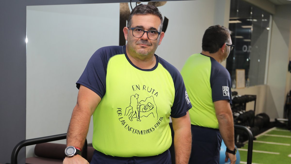 Fernando Alejandro Román, presidente de la Asociación En Ruta por las Enfermedades Raras de Palencia