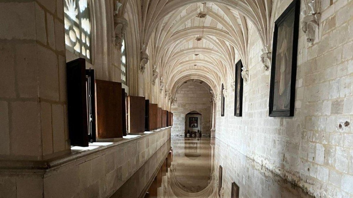 Inundaciones en el monasterio de La Vid
