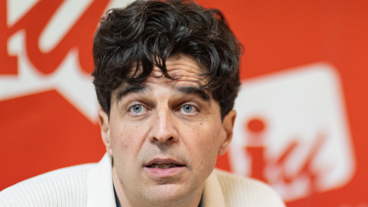 El candidato de Izquierda Unida a la Presidencia de la Junta de Castilla y León, Juan Gascón