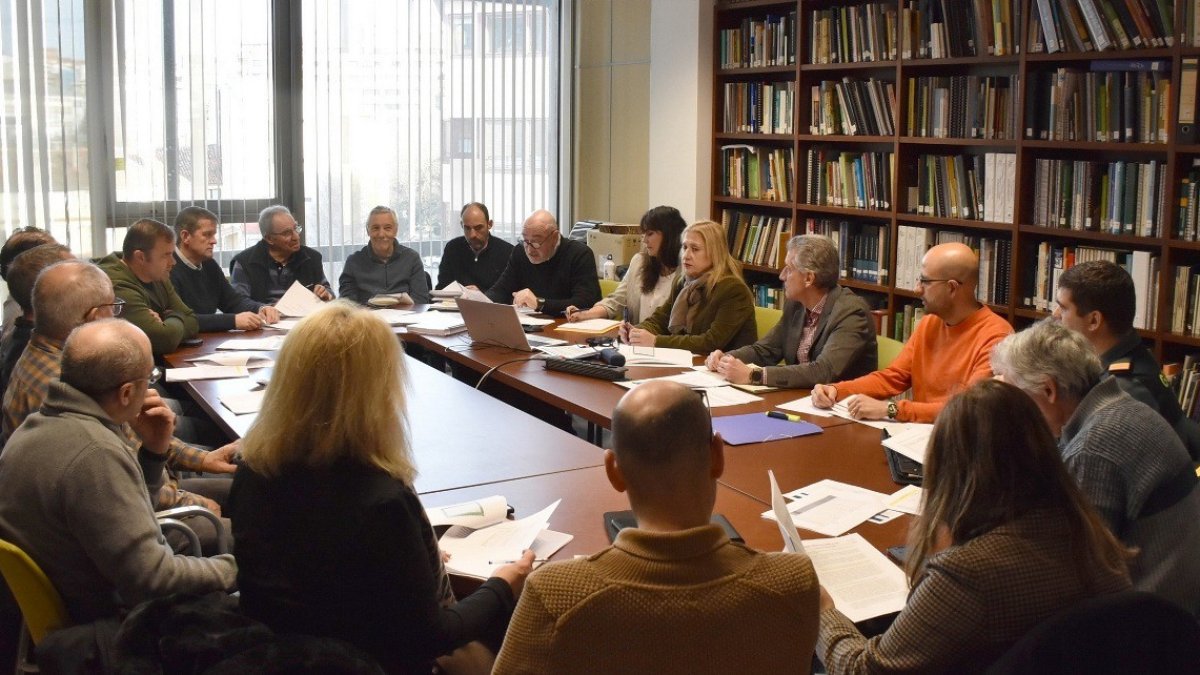 Un momento de la reunión de la  Junta Consultiva de la Reserva Regional de Caza de Urbión (RRCU).