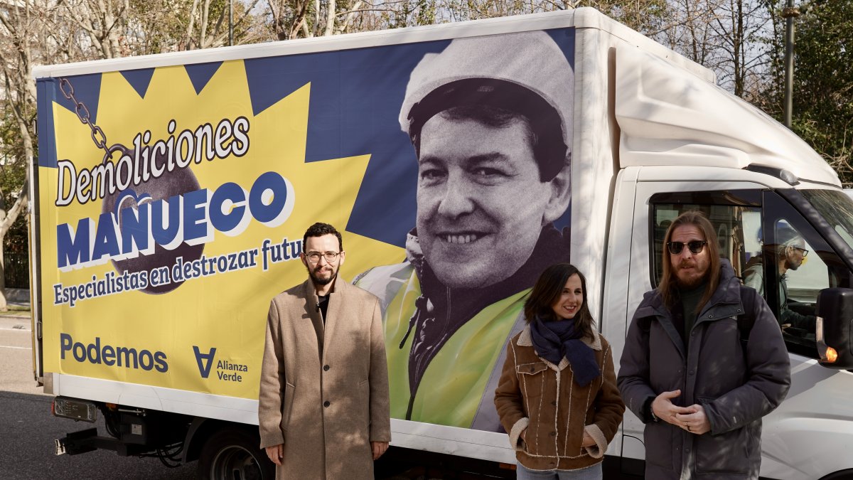 Miguel Ángel Llamas, Ione Belarra y Pablo Fernández