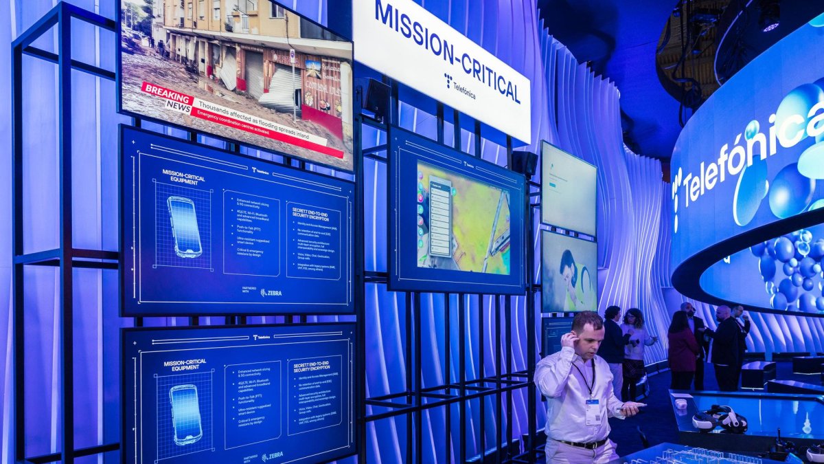 El modelo de comunicación en su presentación en el Mobile World Congress de Barcelona.