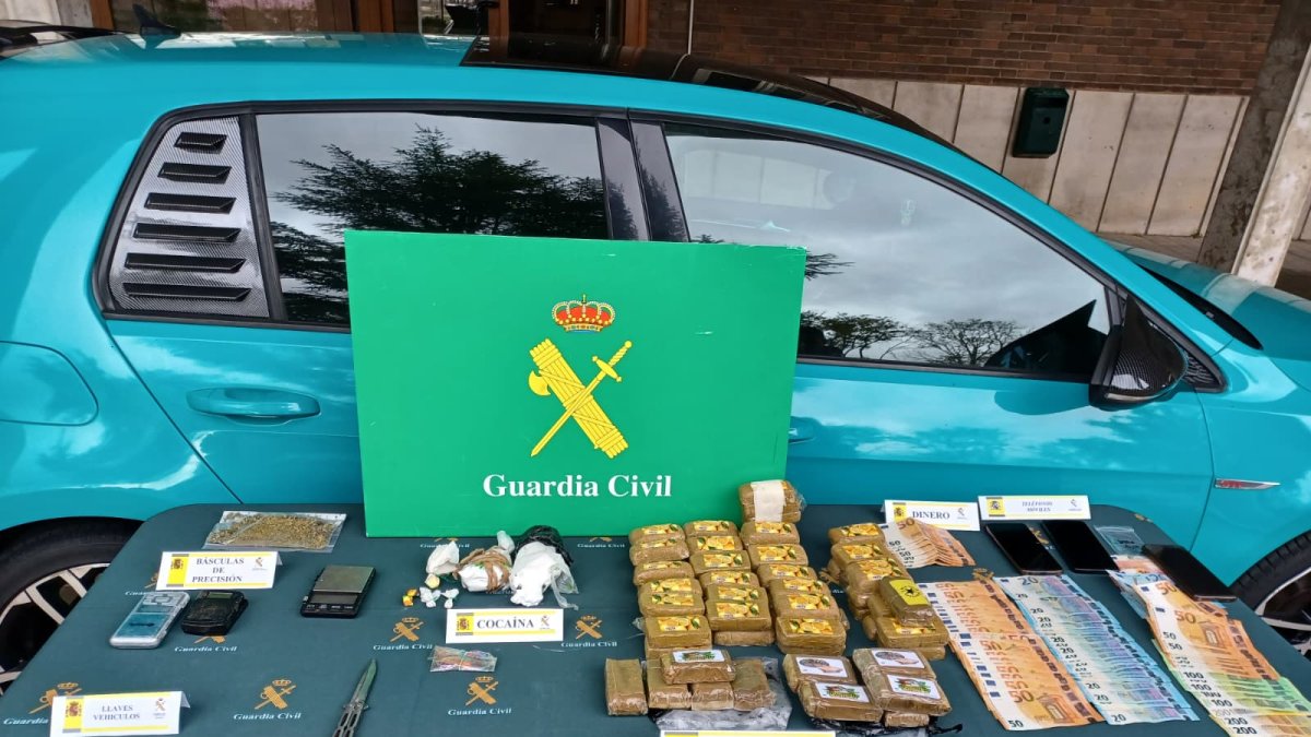 Artículos a los que han obtenido los agentes en la operación 