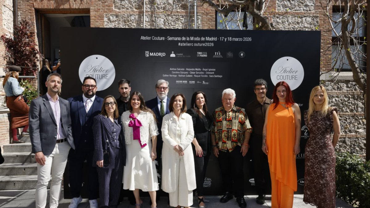 María Petit y Santiago Aparicio en la inauguración de la Pasarela deAtelier Couture en Madrid