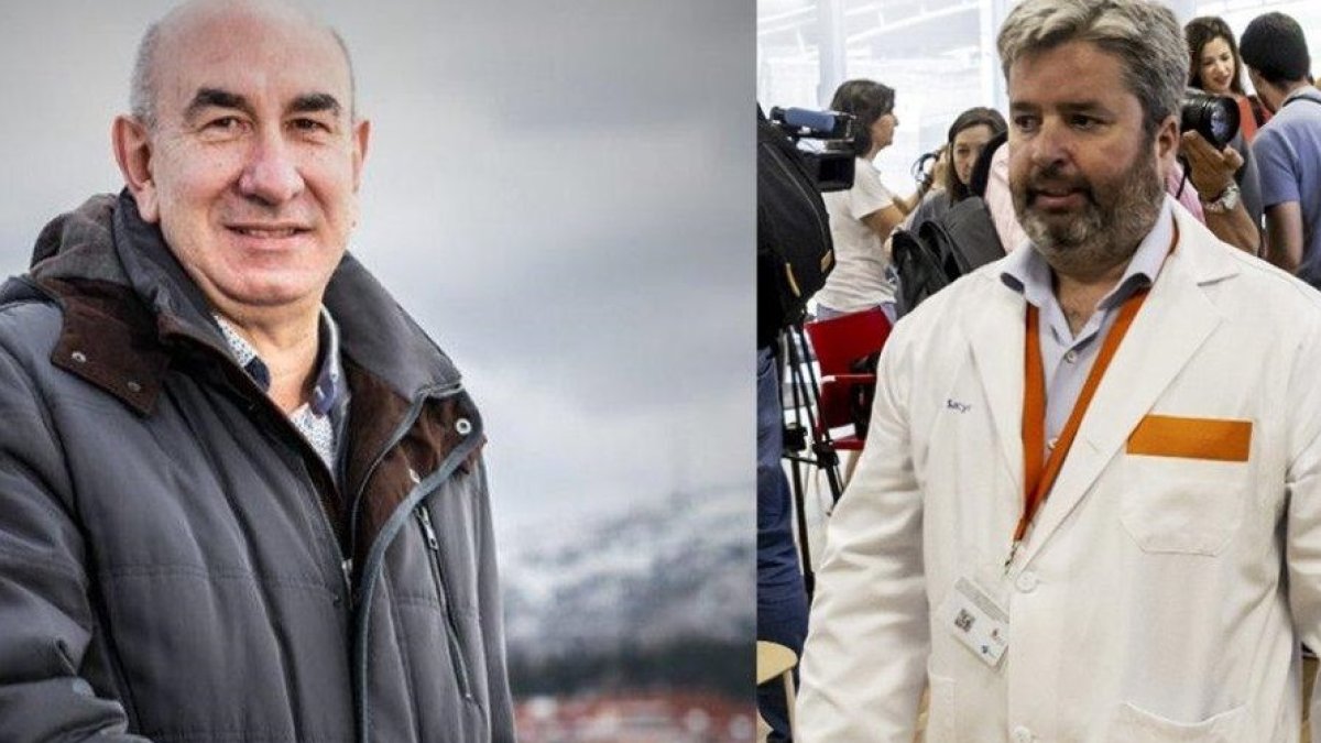 El gerente del Hospital de Soria y el director del Área de Gestión, en una imagen de archivo.