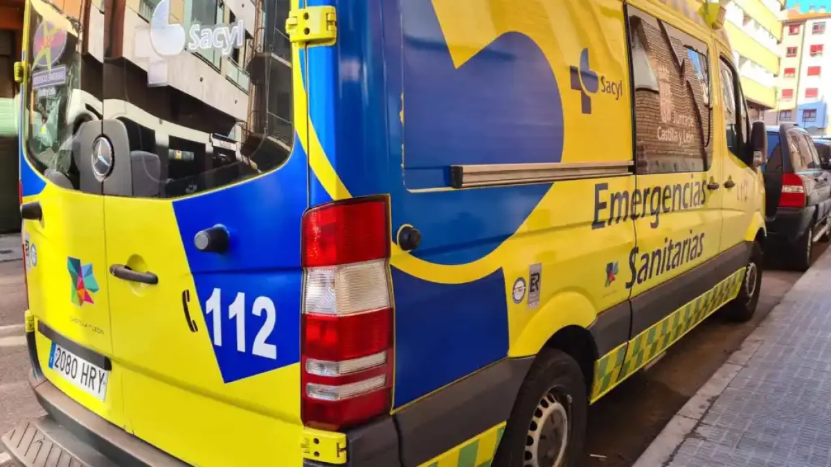 El joven fue evacuado en una UVI móvil al Hospital Universitario de Burgos.