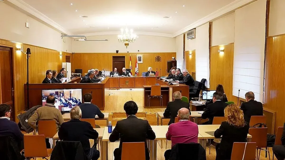 Imagen de una vista oral celebrada en 2025 en la Audiencia de Valladolid.