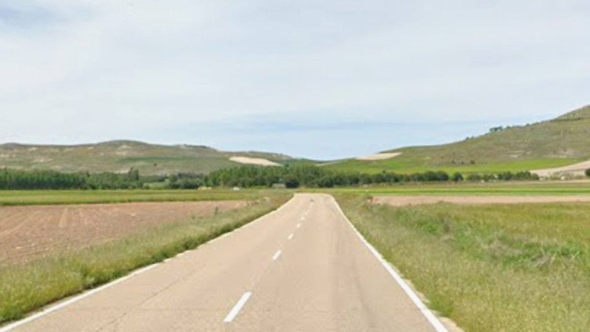Tramo de la carretera en el que se produjo el accidente.
