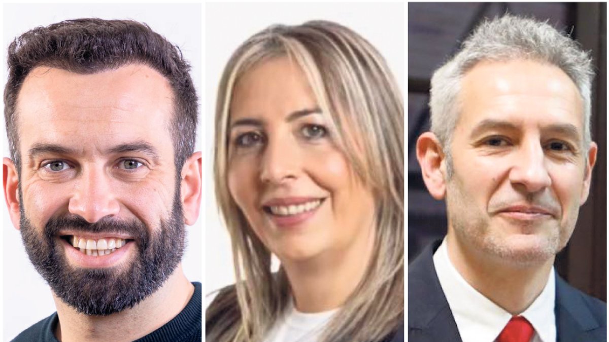 David Gago, Patricia Martín y Carlos Rodríguez.