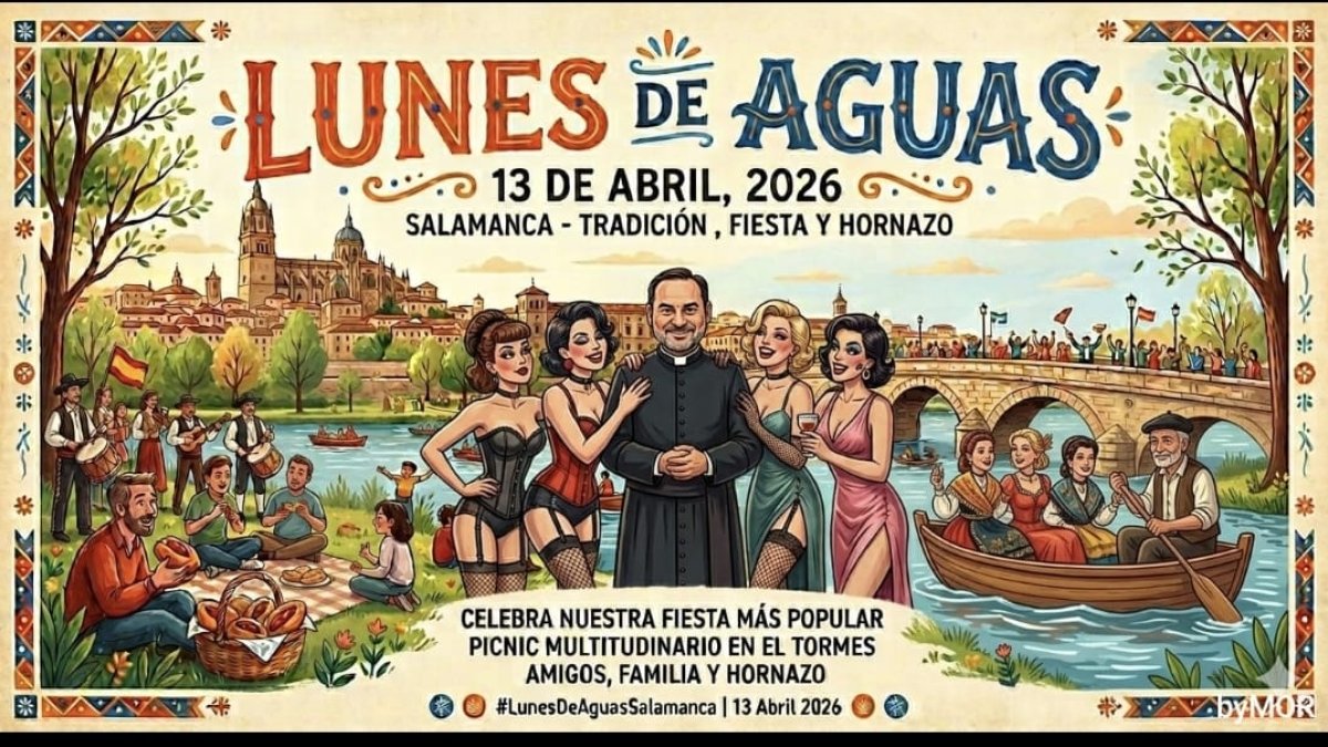 Imagen recreada por IA que ilustra a Ábalos protagonizando el Lunes de Aguas