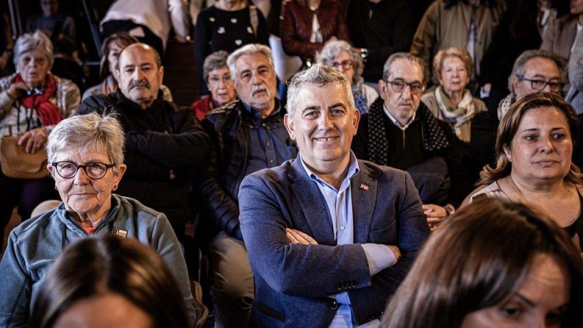Javier Antón, entre el público en el último pleno de Carlos Martínez como alcalde de Soria.